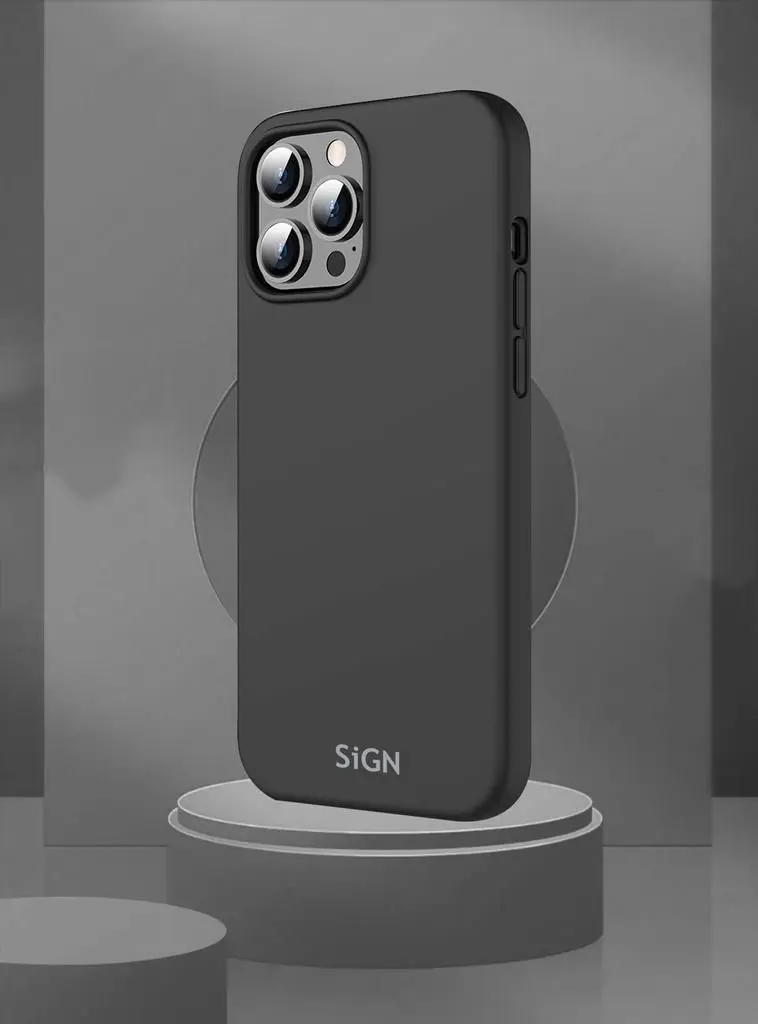 SiGN SiGN iPhone 14 Pro Skal Liquid Silicone - Svart