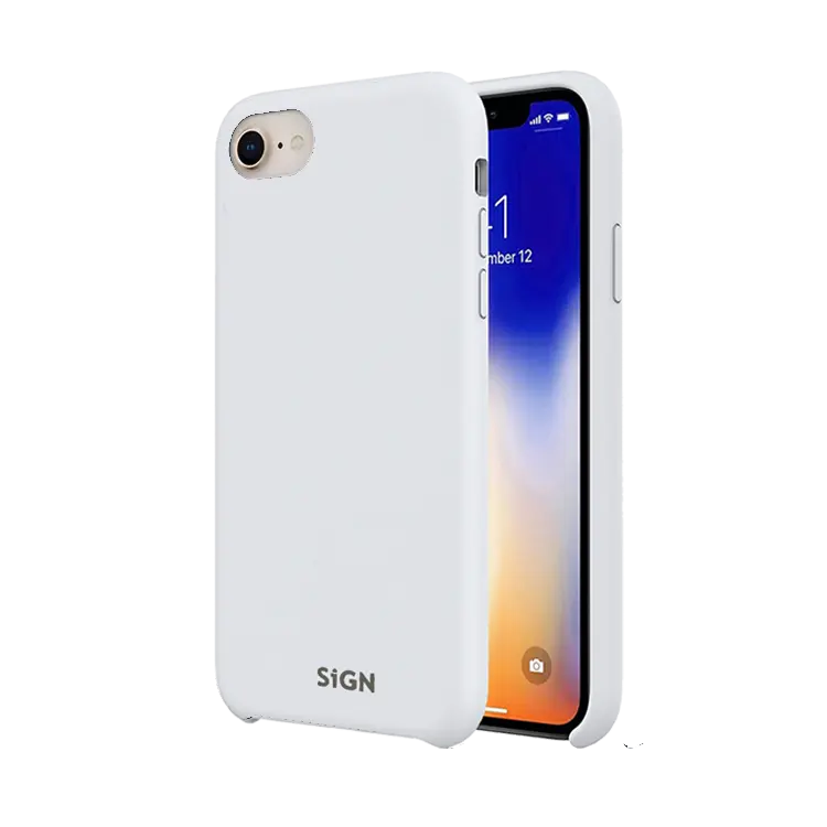 SiGN SiGN iPhone 7/8/SE (2020/2022) Skal Liquid Silicone - Vit
