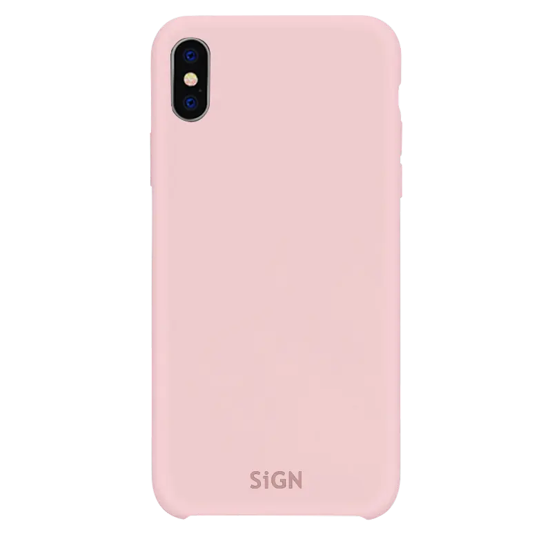 SiGN SiGN iPhone X/XS Skal Liquid Silicone - Rosa