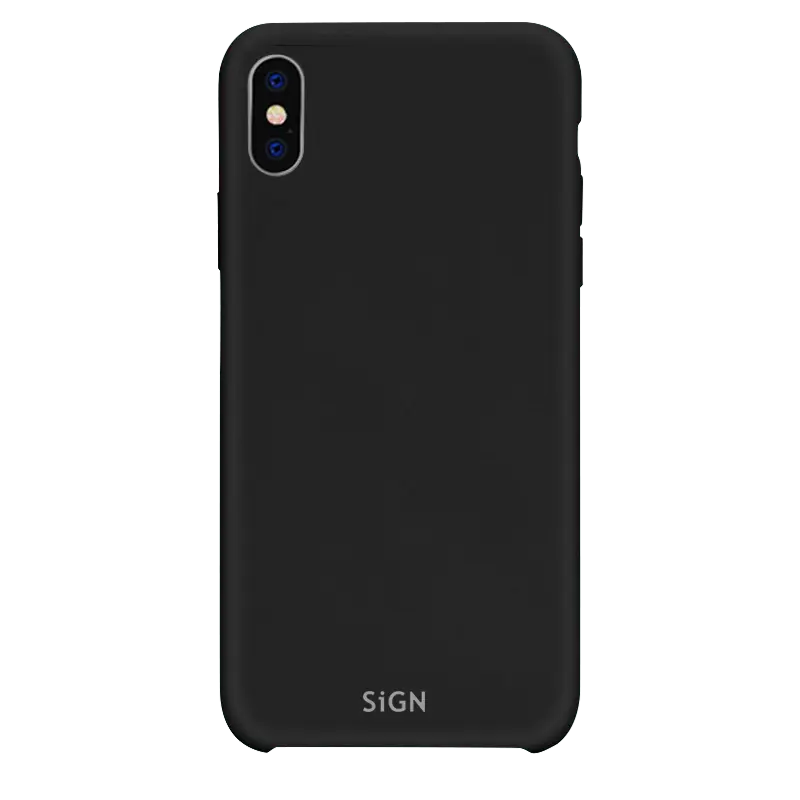 SiGN SiGN iPhone X/XS Skal Liquid Silicone - Svart