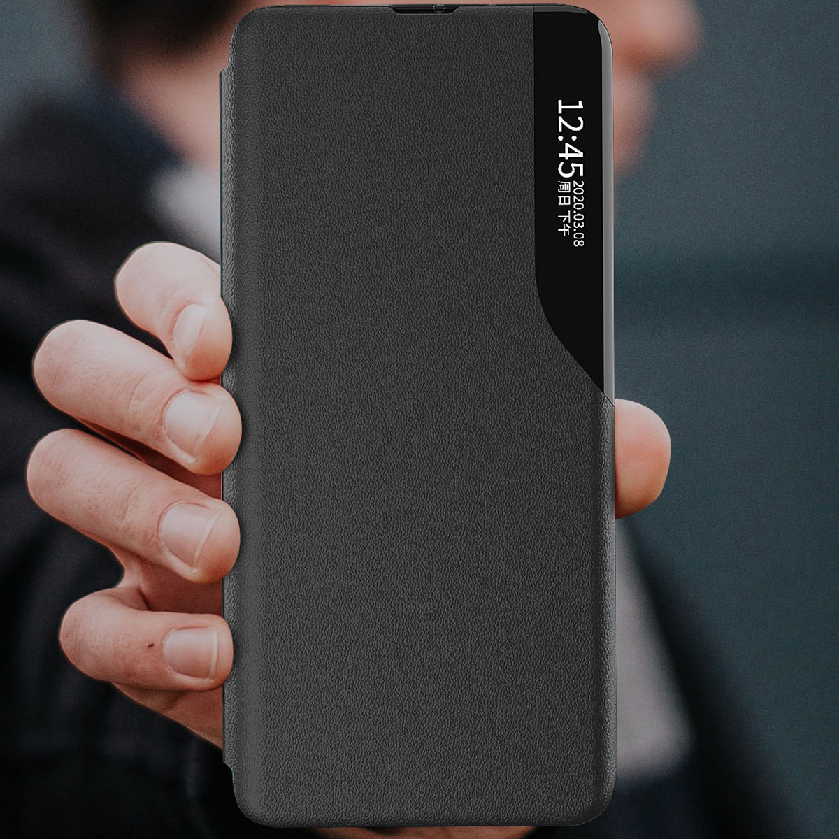 OEM Eco Läder View Fodral Galaxy A14 5G - Blå