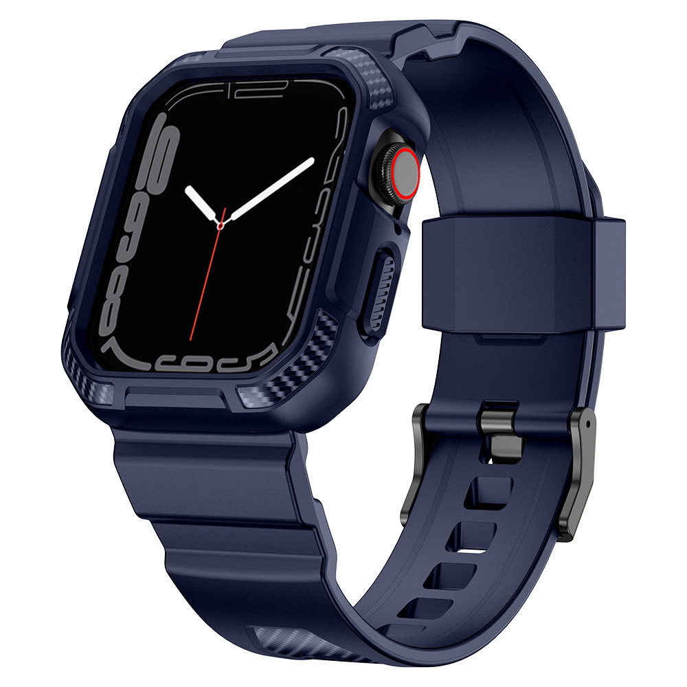 Kingxbar Kingxbar Apple Watch 4/5/6/7/8/SE (38/40/41mm) Armband CYF106 - Blå