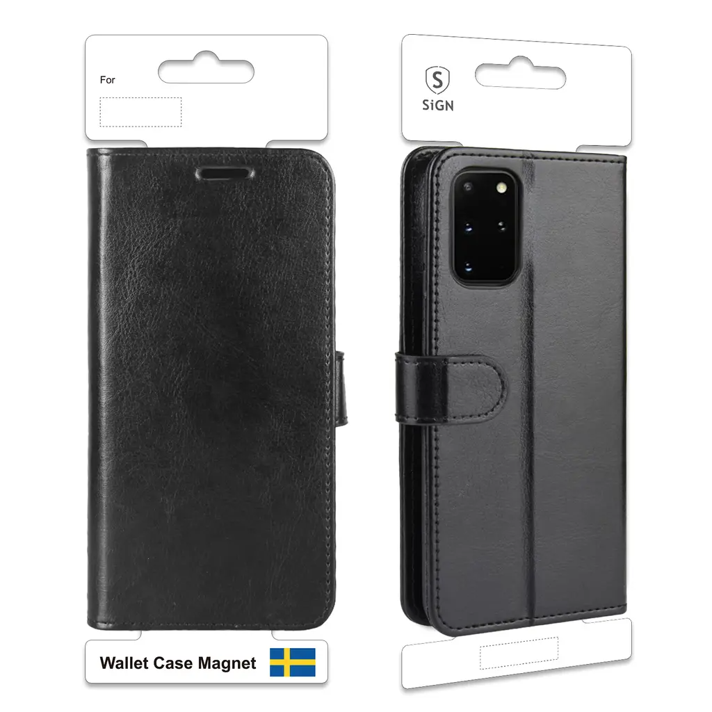 SiGN SiGN Plånboksfodral för Galaxy S20 - Svart