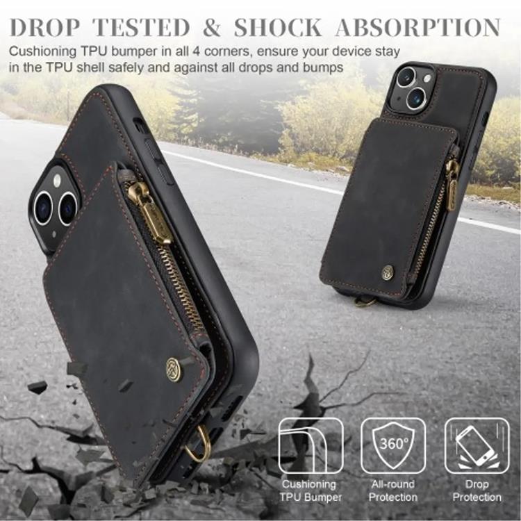 Caseme Caseme Mobilskal till iPhone 15 Plus Korthållare C20 - Svart