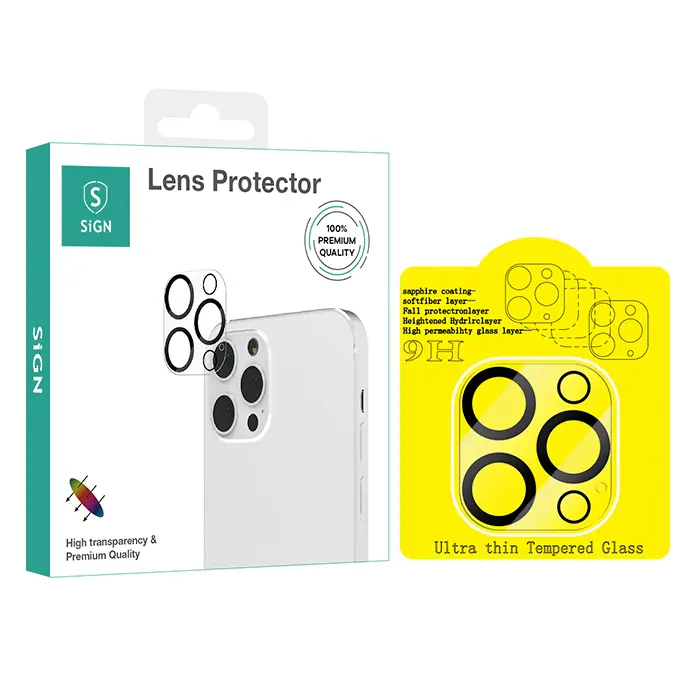 SiGN SiGN iPhone 13 Pro/13 Pro Max Kameralinsskydd i Härdat Glas