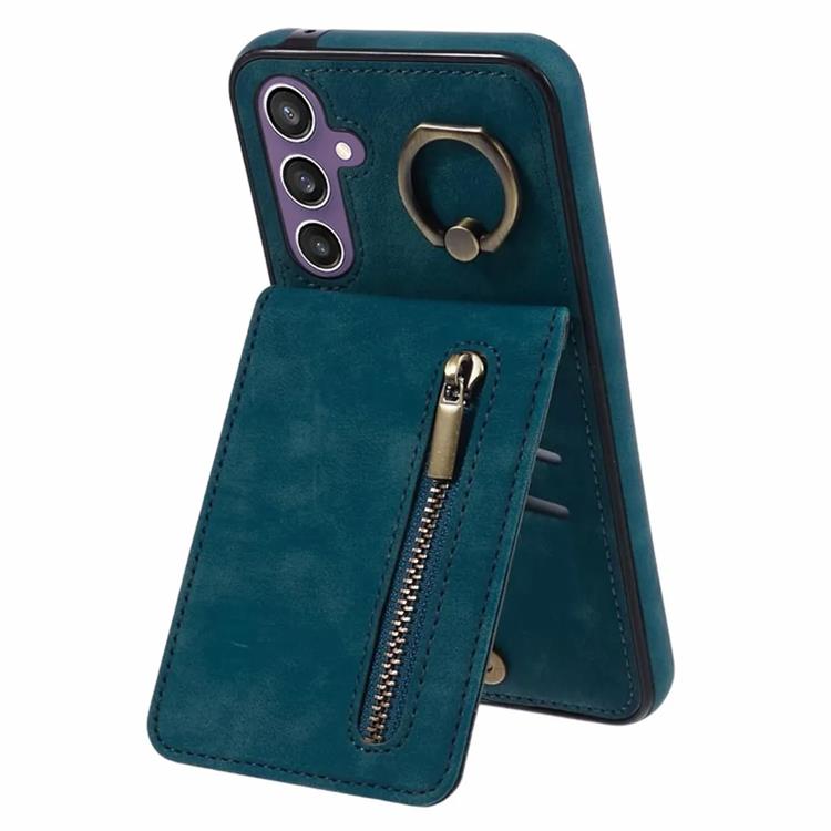 Taltech Mobilskal till Galaxy S24 Kickstand Korthållare - Blå