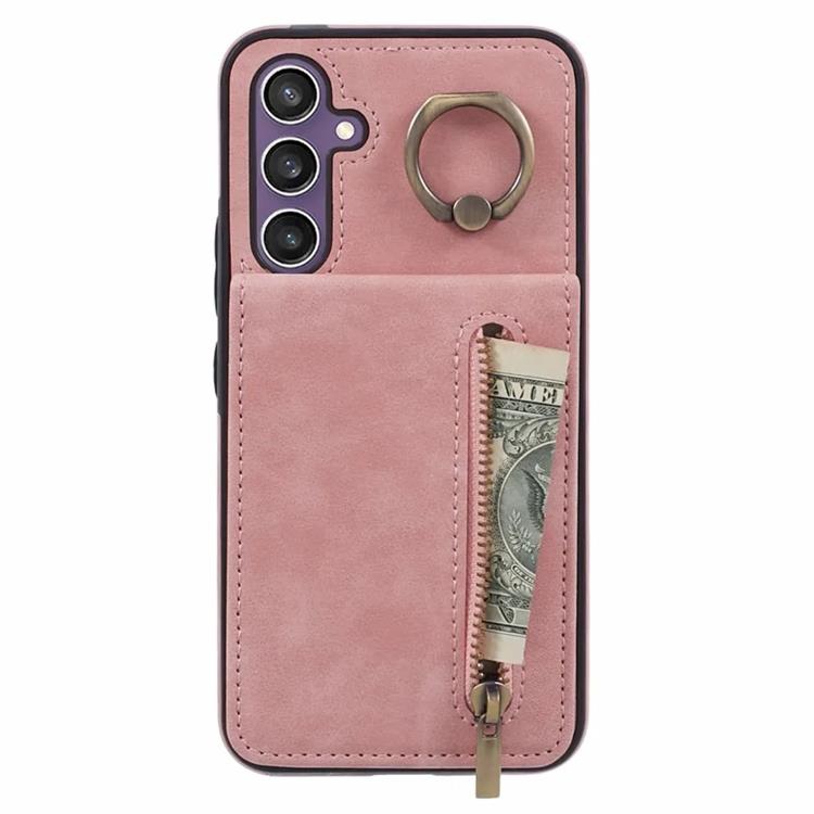 Taltech Mobilskal till Galaxy S24 Kickstand Korthållare - Rosa