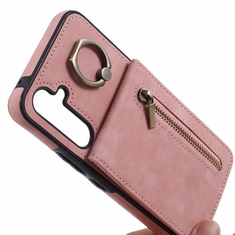 Taltech Mobilskal till Galaxy S24 Kickstand Korthållare - Rosa