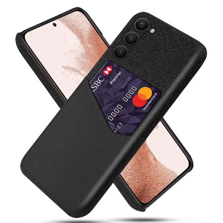 Taltech Mobilskal till Galaxy S24 Plus Korthållare Texturerat - Svart