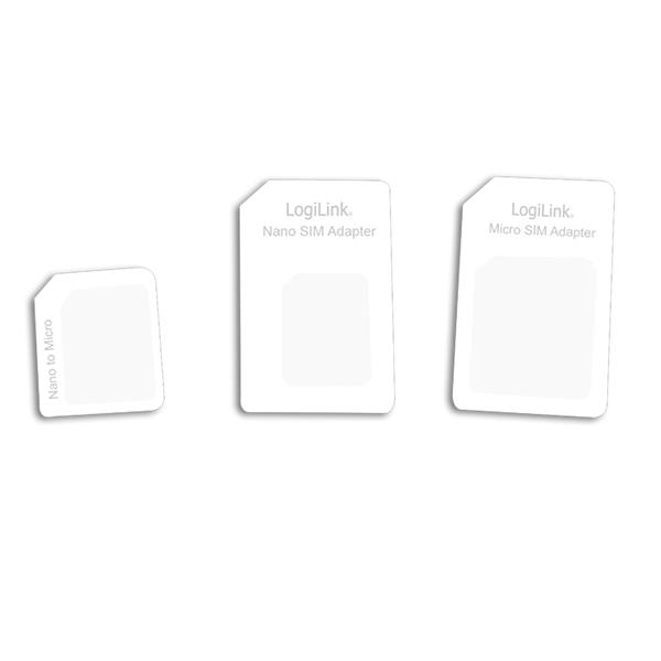 LogiLink LOGILINK SIM-kortsadaptrar 3-pack