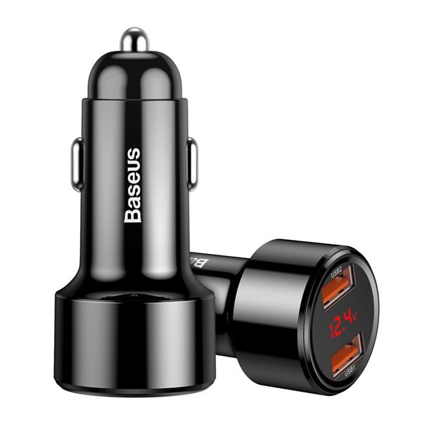 BASEUS Baseus Magic Series Dual QC Billaddare 2x USB - Svart