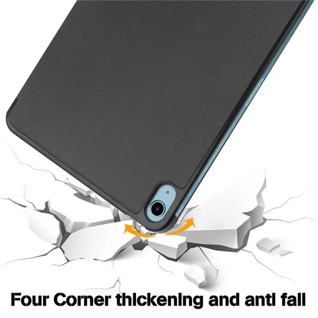 SiGN SiGN iPad 10.9 (2022) Tri-fold Fodral med Stativ - Svart