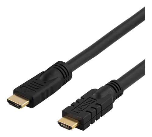 UTGATT1 DELTACO aktiv HDMI kabel Guldpläterade 10m - Svart