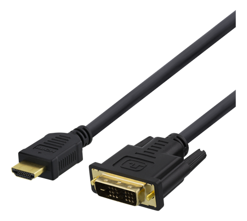 UTGATT1 DELTACO HDMI till DVI-kabel, 1m - Svart