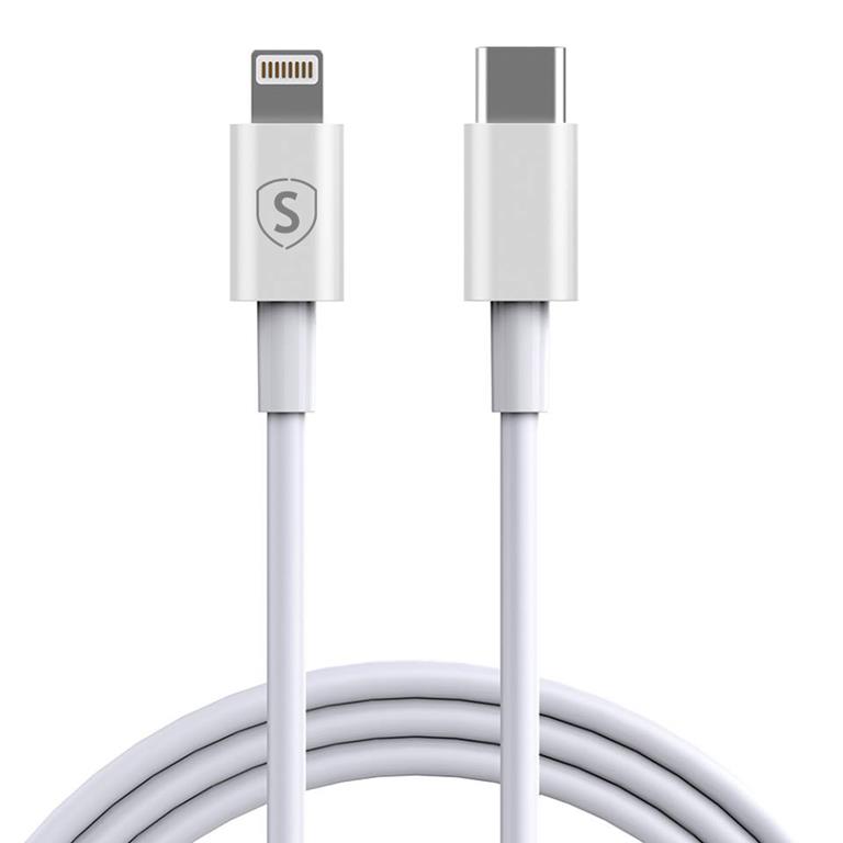 SiGN SiGN USB-C till Lightning kabel 2.1A 0.25m - Vit