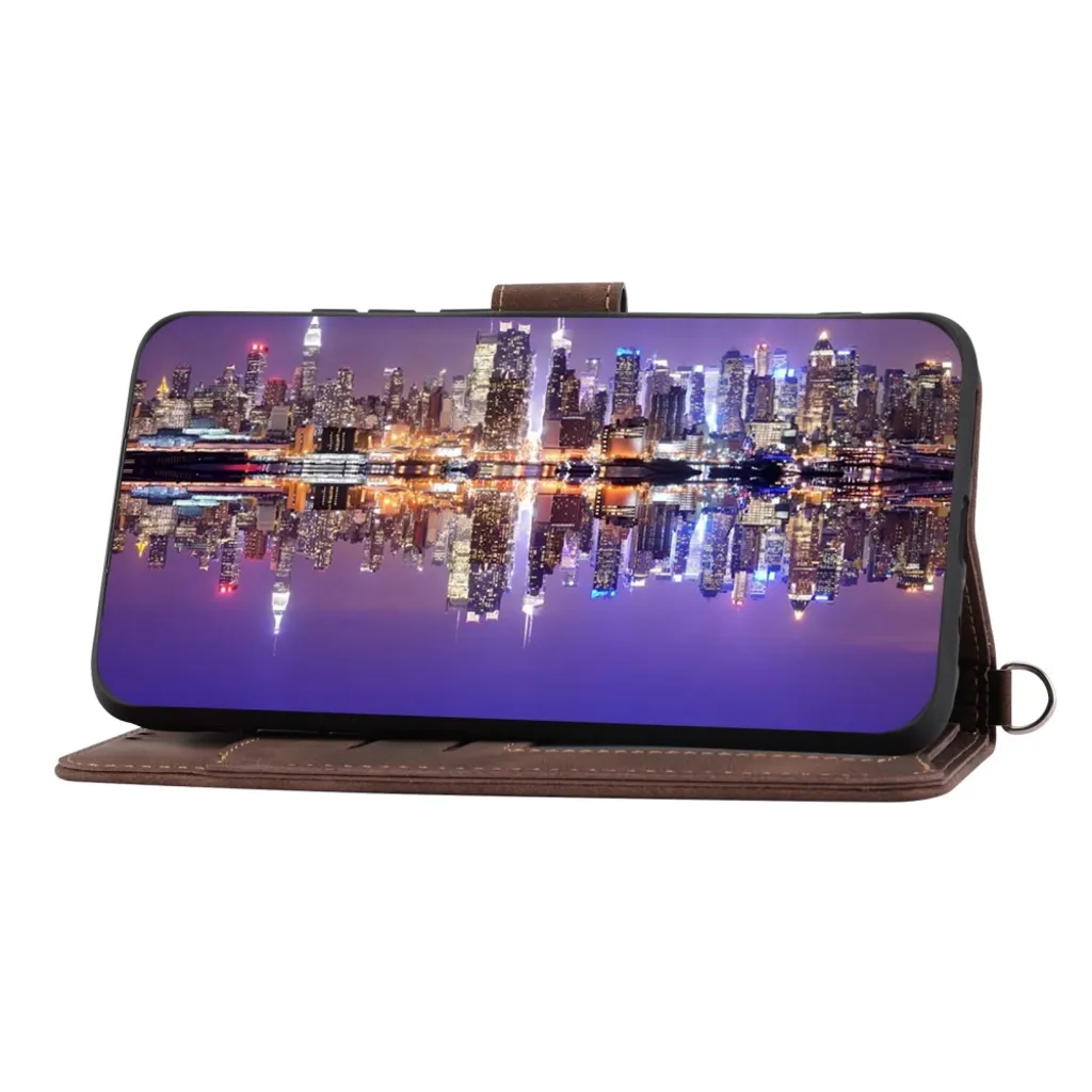 Taltech Galaxy S23 Plånboksfodral med Rem - Brun