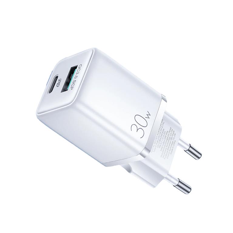 SiGN SiGN Mini Snabbladdare USB & USB-C PD & Q.C3.0. 3A 30W - Vit