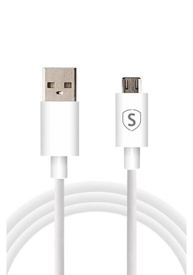 SiGN SiGN Micro-USB till Galaxy S6/S7 Kabel 5V 2.1A 1.2m - Vit