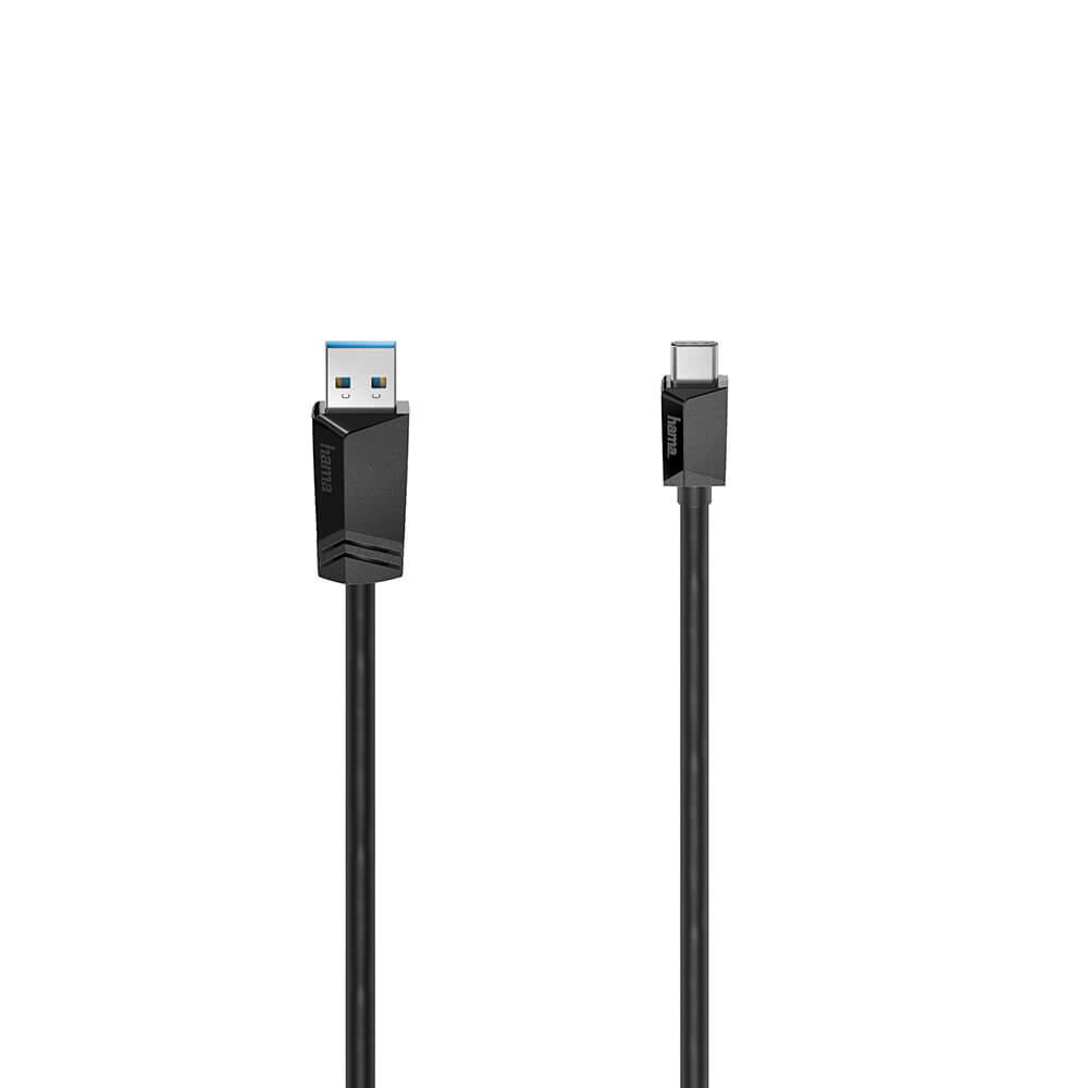 Hama Hama USB-C till USB-A kabel USB 3.2 5 Gbit/s 0.75m - Svart