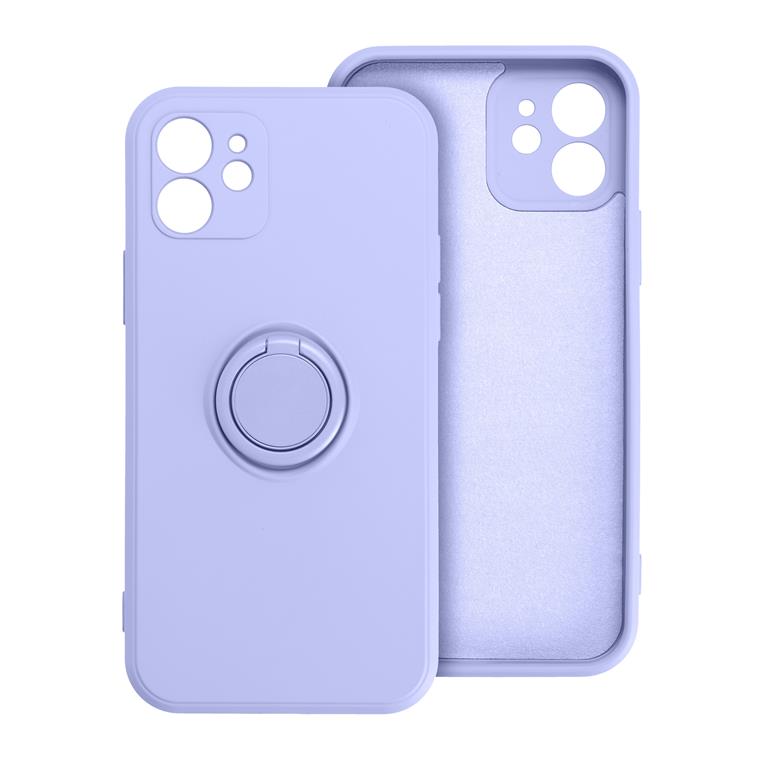 Forcell Forcell iPhone 7/8/SE (2020/2022) Skal Silikon Ring - Violett