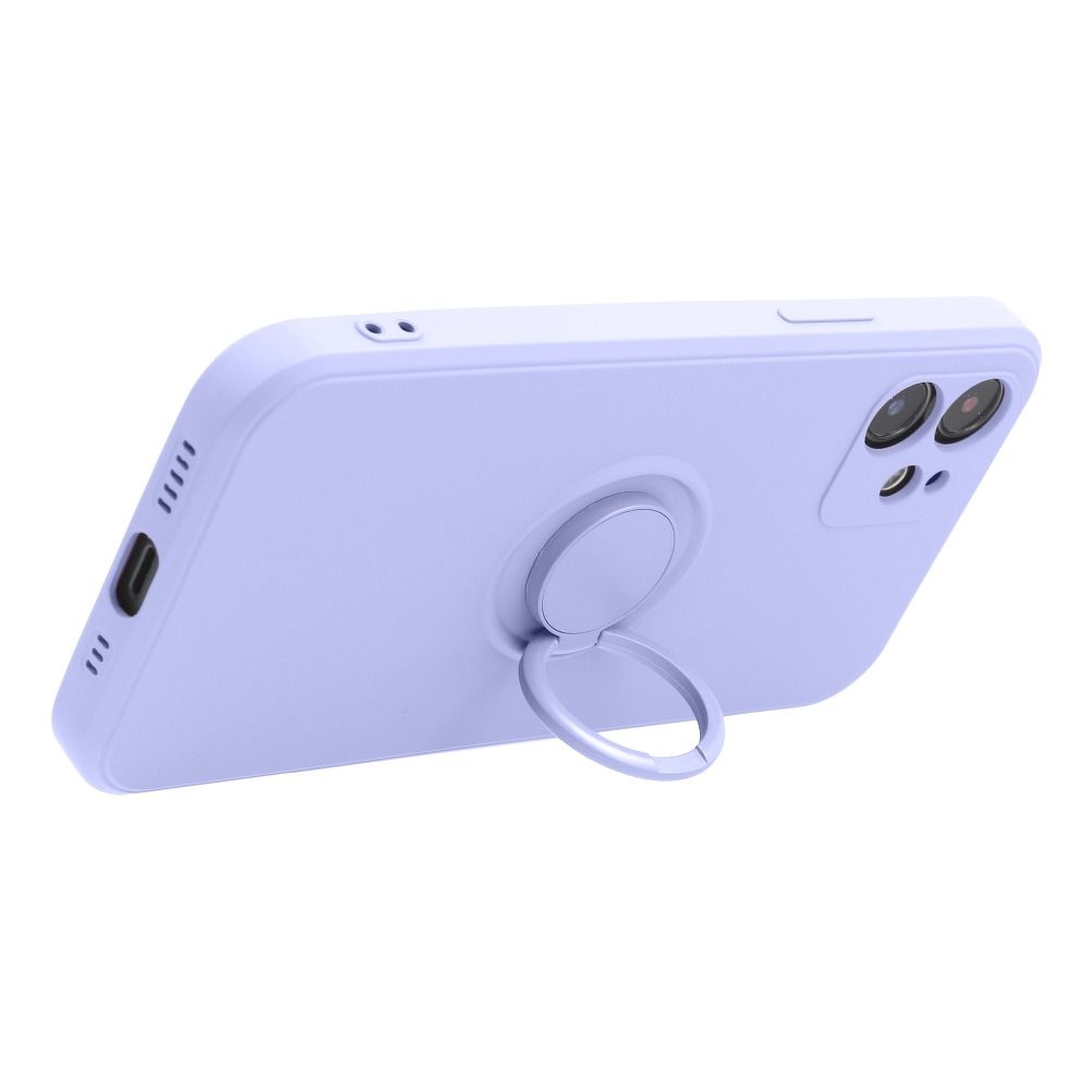 Forcell Forcell iPhone 7/8/SE (2020/2022) Skal Silikon Ring - Violett
