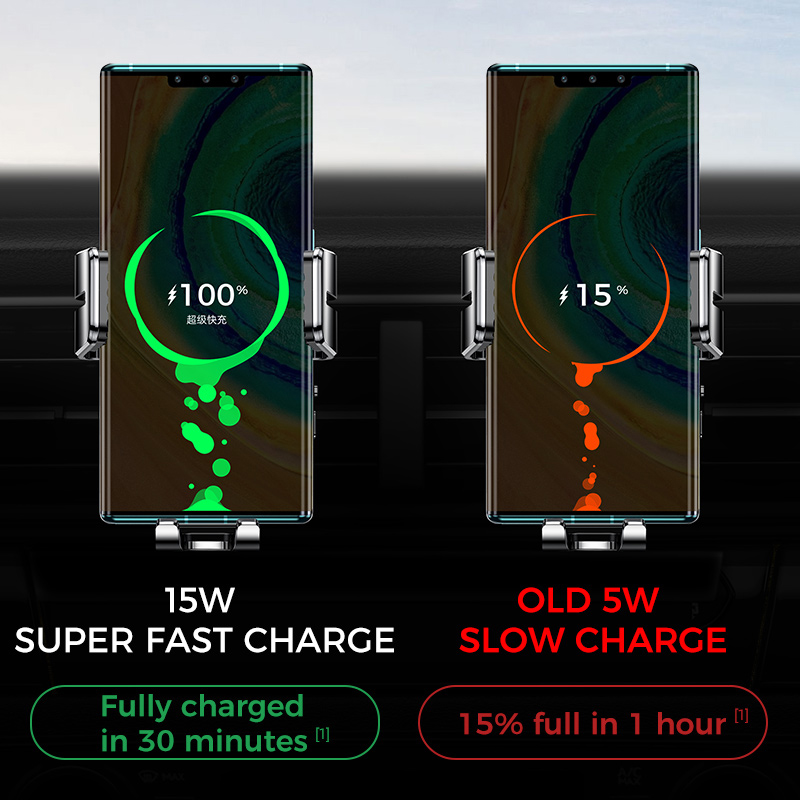 SiGN SiGN Bilhållare med Trådlös Laddning - Svart