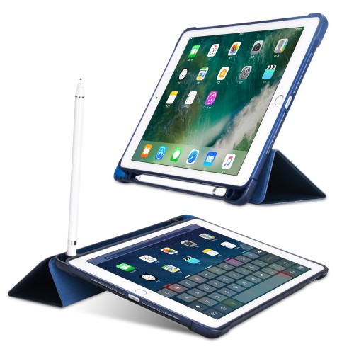 OEM iPad 9.7 (2017/2018/Air/Air2) Fodral Tri-fold - Blå