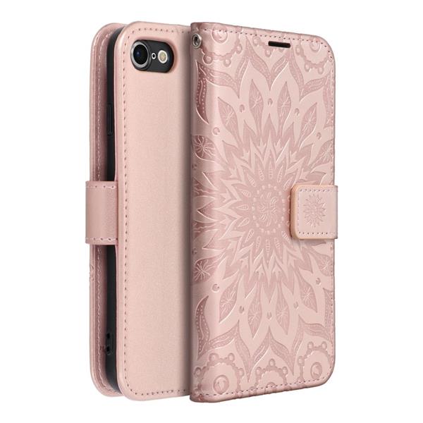 Forcell Forcell iPhone 7/8/SE (2020/2022) Plånboksfodral Mezzo - Mandala Rosa guld