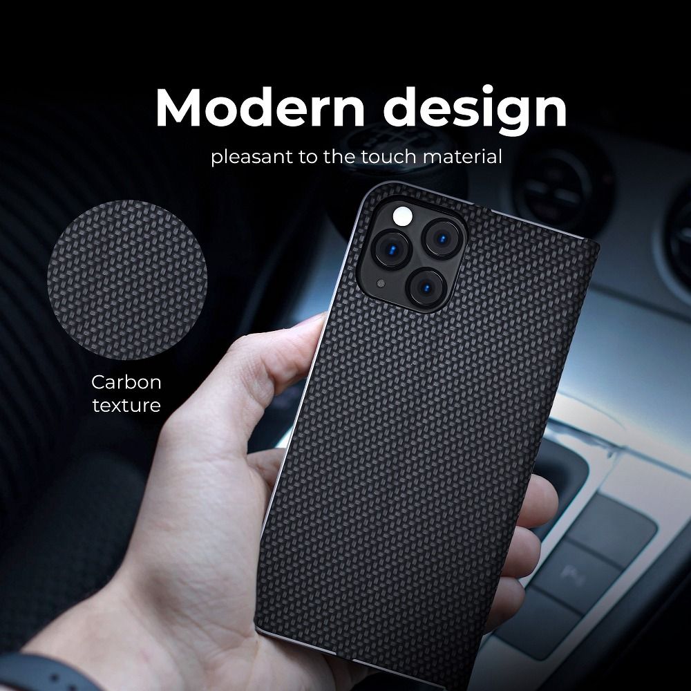 Forcell Forcell Galaxy S10 Plus Fodral Luna Carbon - Svart