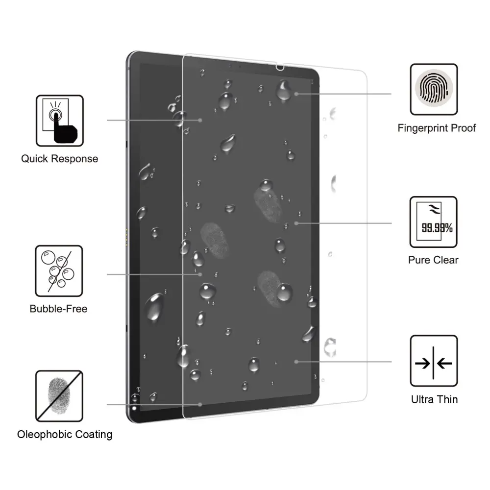 Taltech Galaxy Tab S6 Lite 10.4 Härdat Glas Skärmskydd