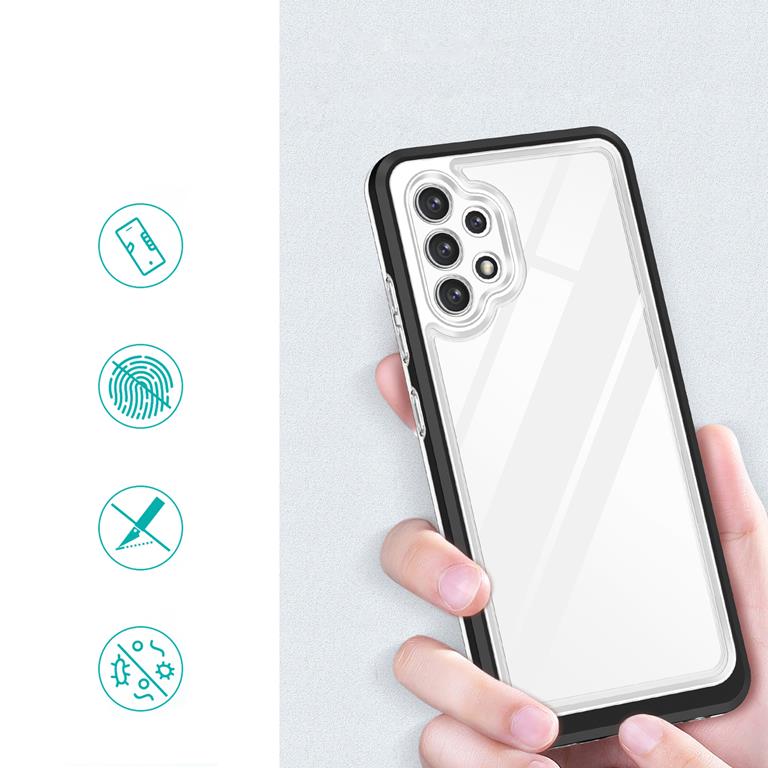 OEM Galaxy A32 5G Skal Clear 3in1 - Svart