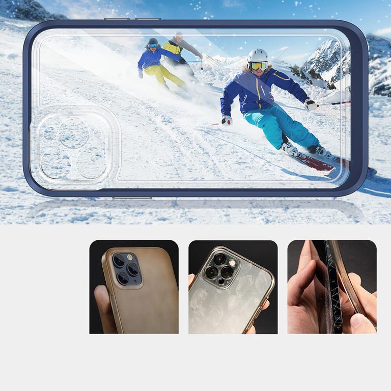 OEM iPhone 11 Pro Max Skal Clear 3in1 - Blå