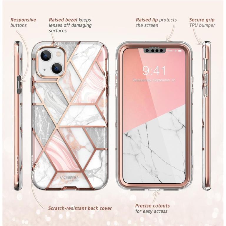 SupCase SupCase iPhone 14 Plus Skal Cosmo - Marble