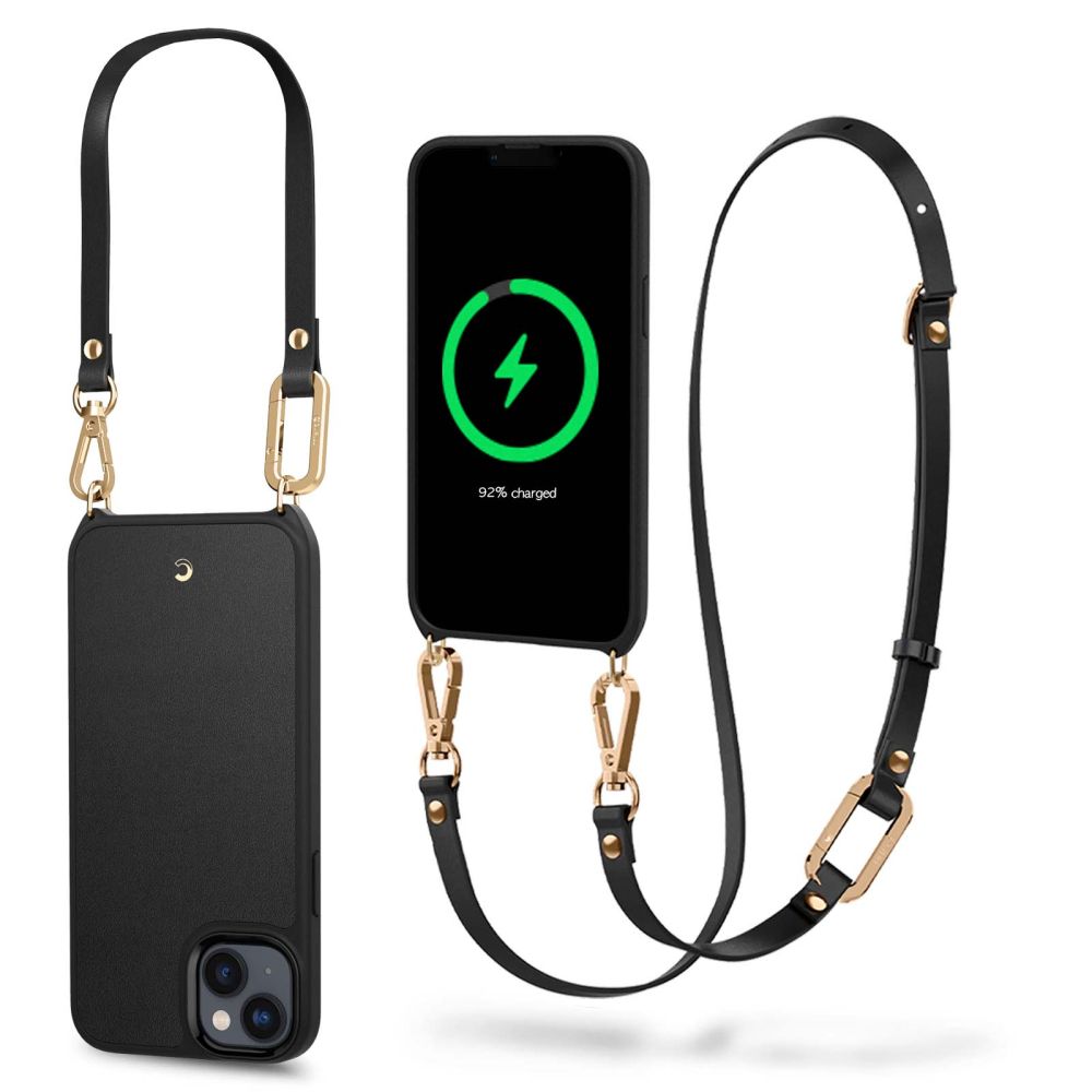 Spigen Spigen iPhone 14 Plus Magsafe Skal med Halsband Cyrill Charm - Svart