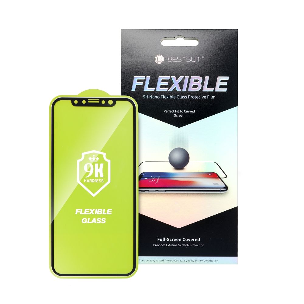 Bestsuit Bestsuit iPhone 14 Pro Max Skärmskydd Flexible Glas - Svart