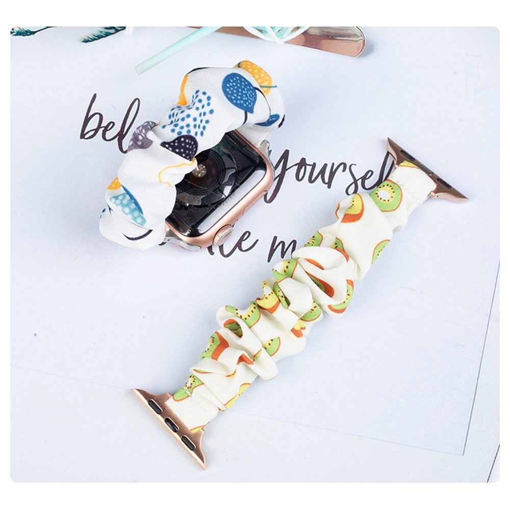 OEM Apple Watch 2/3/4/5/6/7/SE (38/40/41mm) Armband Tyg - Kiwi