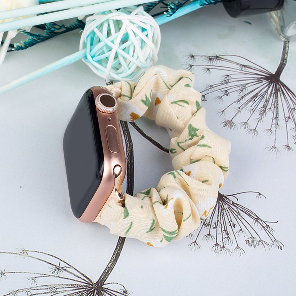 OEM Apple Watch 2/3/4/5/6/7/8/SE (42/44/45mm) Armband Tyg - Gul