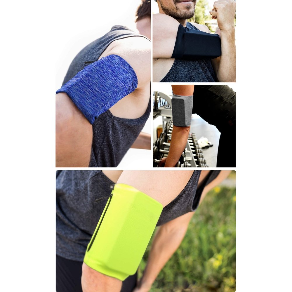 OEM Elastic Fabric Armband XL Running Fitness - Blå