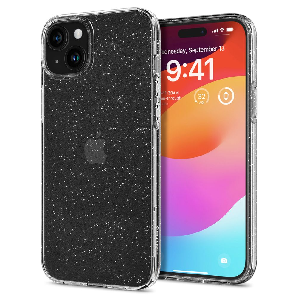 Spigen Spigen iPhone 15 Plus Mobilskal Liquid Crystal - Glitter Clear