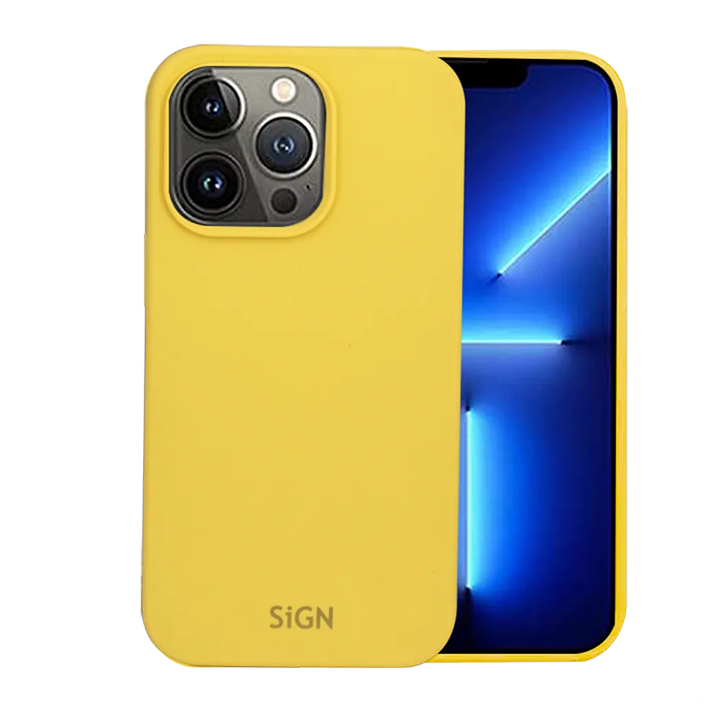 SiGN SiGN Mobilskal till iPhone 15 Pro Max Liquid Silikon - Gul