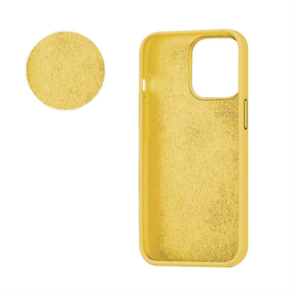 SiGN SiGN Mobilskal till iPhone 15 Pro Max Liquid Silikon - Gul