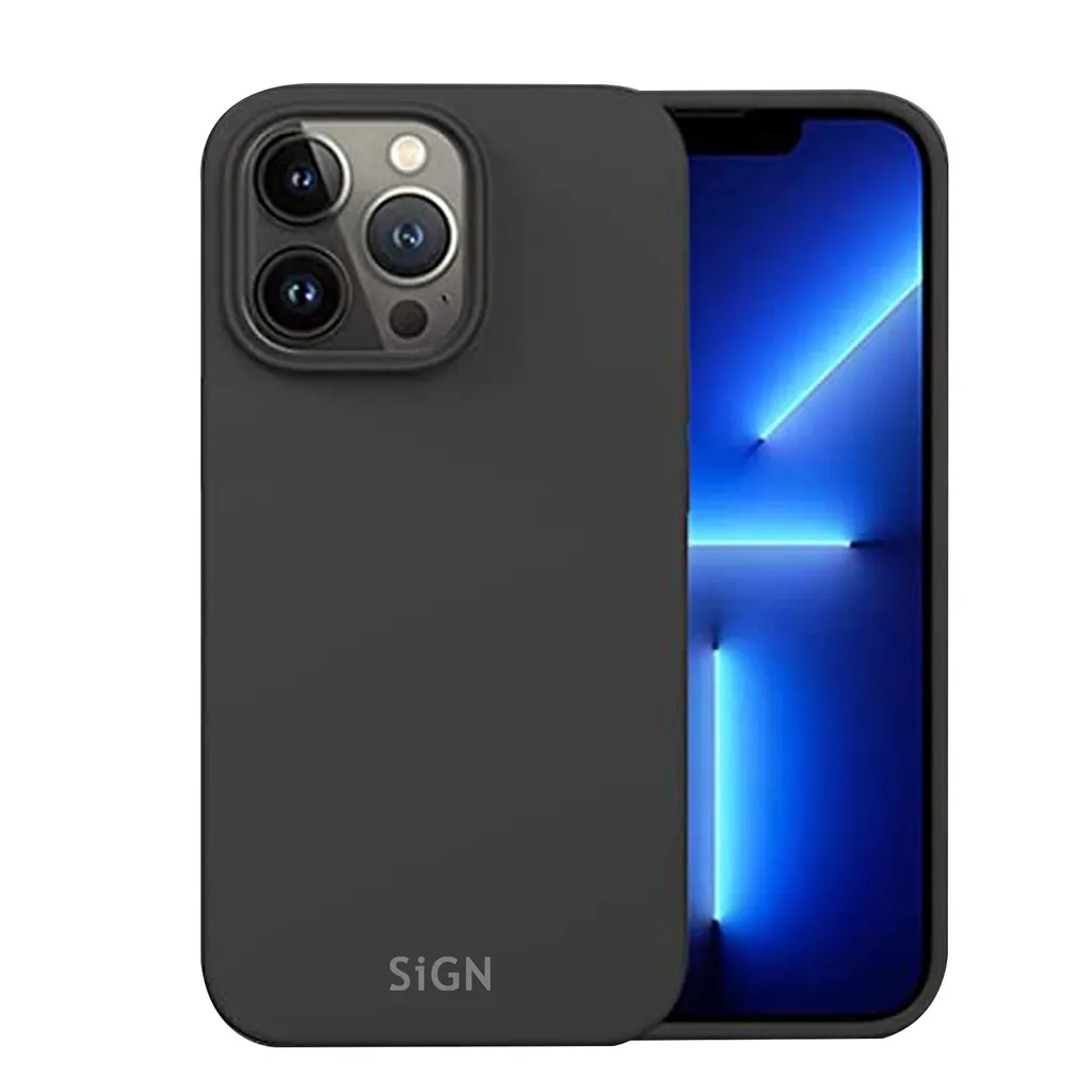 SiGN SiGN Mobilskal till iPhone 15 Pro Max Liquid Silikon - Svart