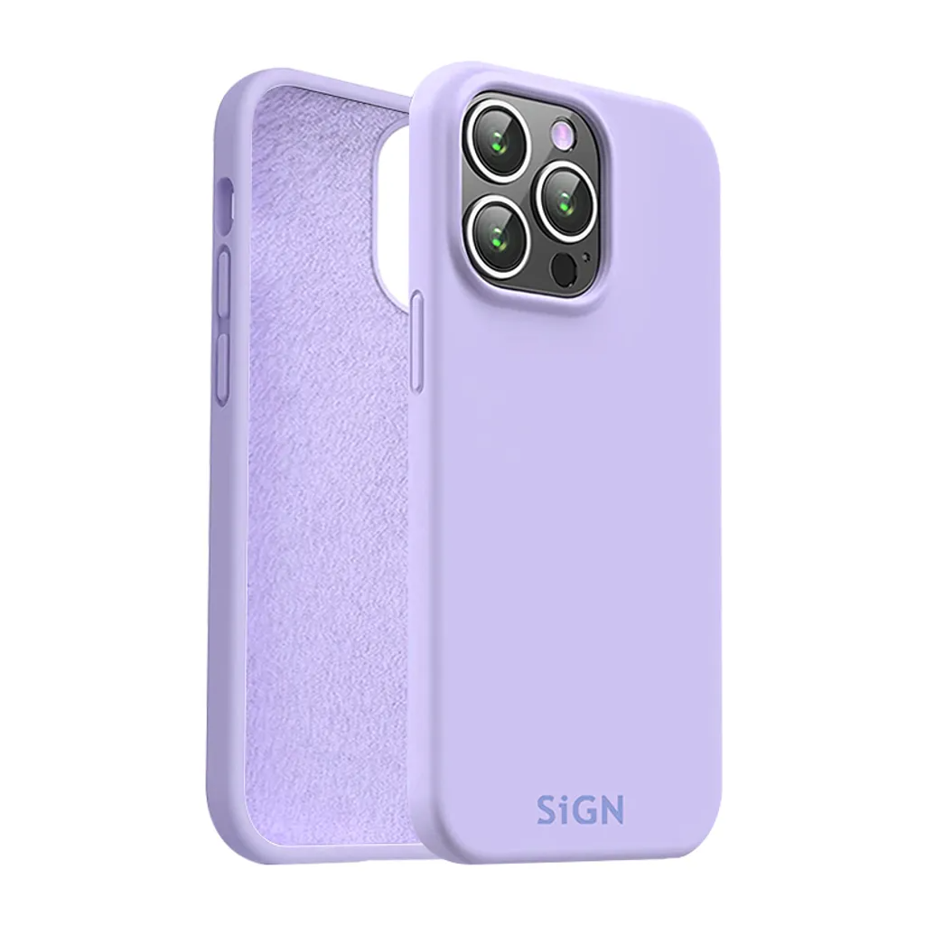 SiGN SiGN Mobilskal till iPhone 15 Pro Liquid Silikon - Lavender