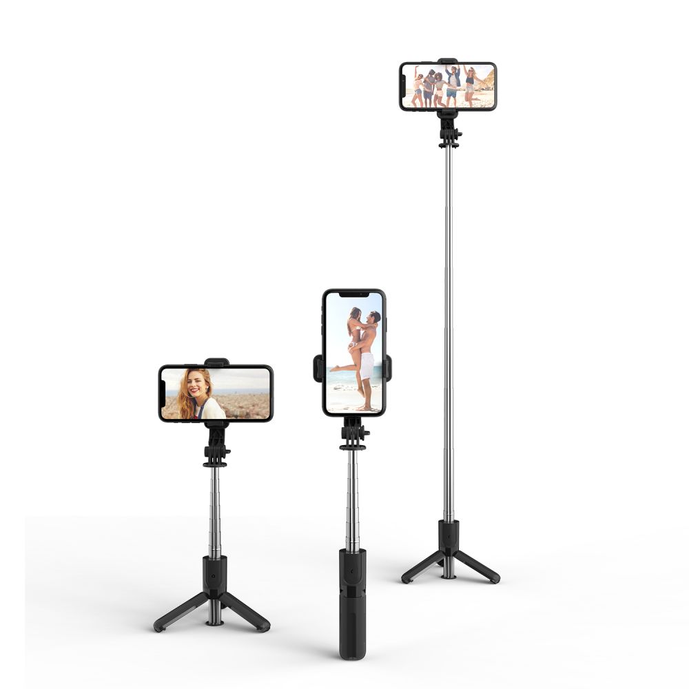 Tech-Protect Trådlös Selfiestick Tripod L02S - Svart