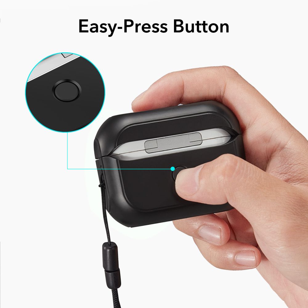 ESR ESR Magsafe Airpods Pro 1/2 Skal Orbit Halolock - Svart