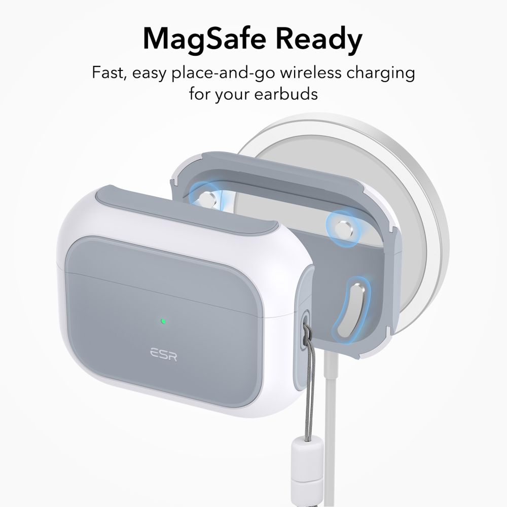 ESR ESR Magsafe Airpods Pro 1/2 Skal Orbit Halolock - Vit