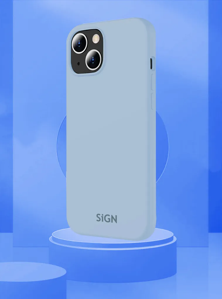 SiGN SiGN Mobilskal till iPhone 15 Liquid Silikon - Ljusblå