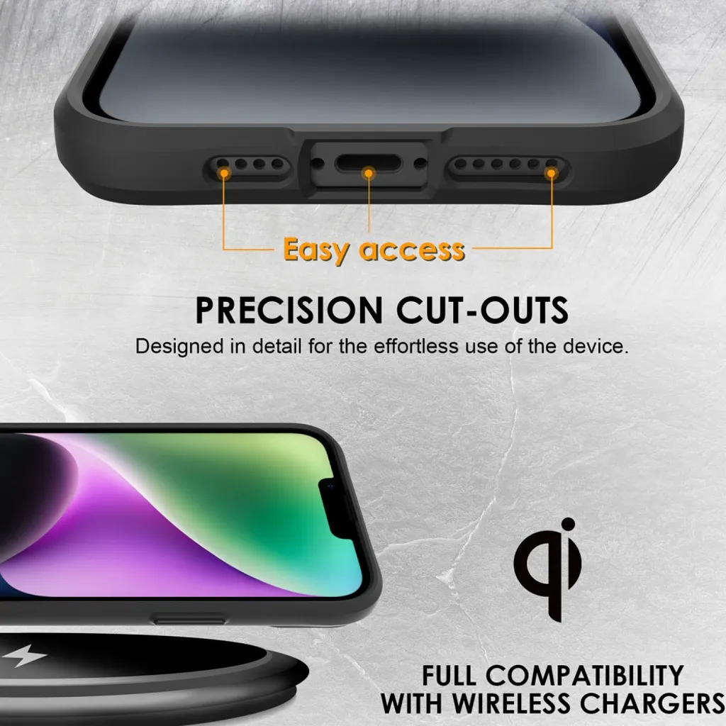 Taltech Mobilskal till iPhone 15 Stöttåligt - Svart