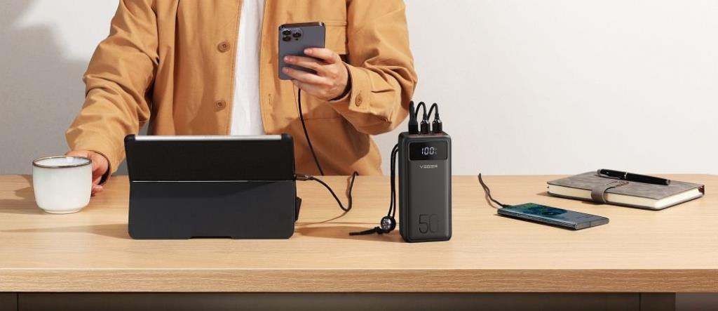 Veger Veger Powerbank 50.000mah Tank Lite Snabbladdning - Svart