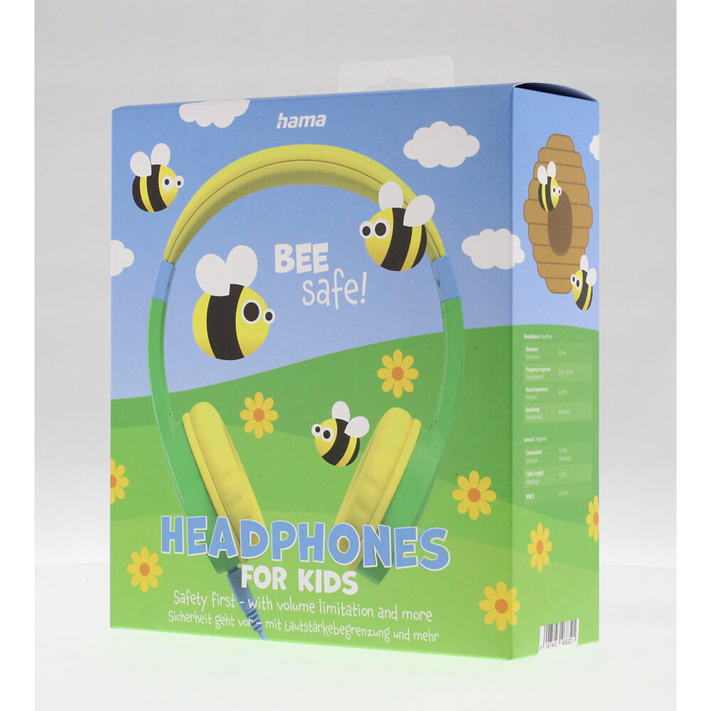 Hama HAMA Hörlur Teens Guard On-Ear Kabelansluten 85dB - Grön